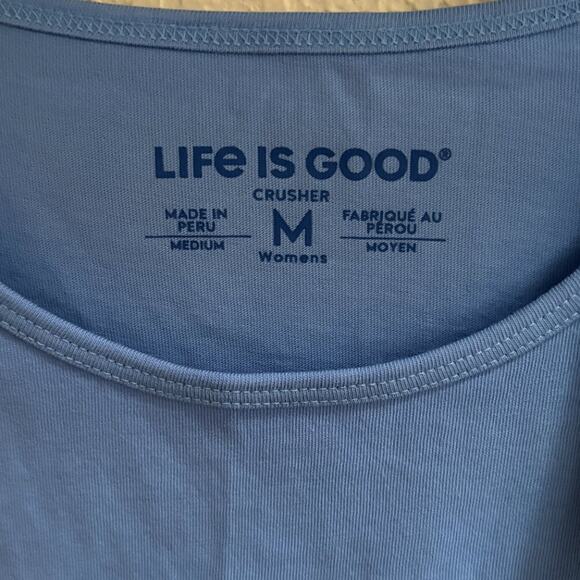 Women's Life is Good Kauai, HI Sea Turtle High-Low Crusher Tank, Size M,… - Picture 11 of 15